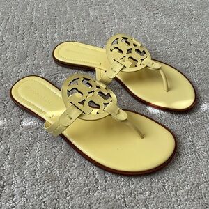 Tory Burch Butter Yellow Miller Sandals